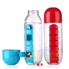 Бутылка Pill & Vitamen organizer bottle 0,6 литра