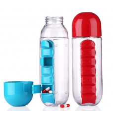 Бутылка Pill & Vitamen organizer bottle 0,6 литра Бутылка Pill & Vitamen organizer bottle 0,6 литра