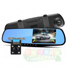 Видеорегистратор зеркало с камерой Vehicle Blackbox DVR Full HD
