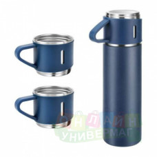 Термос стальной 500 мл с тремя кружками по 150 мл Vacuum Flask Set